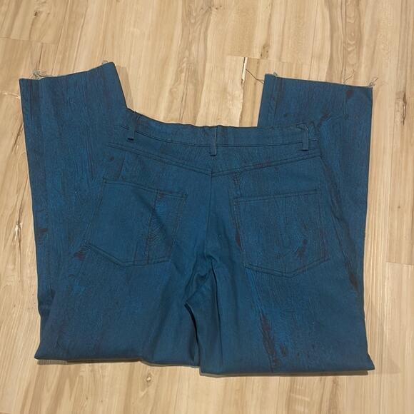 The Kit cropped Alexa jeans ocean grain denim spandex blue jeans size 4 nwt - Picture 9 of 9